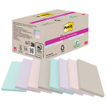 Post - it notes super sticky recycles 76 x 127 mm 3m - boite de 8 blocs rectangulaires de 70 feuilles ...