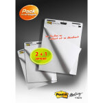 Post - it recharge chevalet supersticky papier blanc - l. 63, 5x h. 76, 2 cm - bloc de 30 feuilles ...