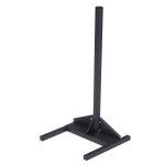 Poteau sur socle anthracite pour support sac poubelle