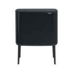 Poubelle bo touch bin brabantia 36 l, noir mat