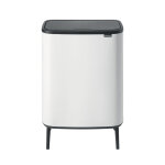 Poubelle bo touch bin hi brabantia 60 l, blanc