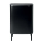 Poubelle bo touch bin hi brabantia 60 l, noir mat