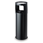 Poubelle cendrier ash / trash - 30 l - noir