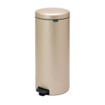 Poubelle newicon brabantia 30 l, m�tal dor�