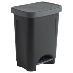 Poubelle à pédale step bin 25 l noir Poubelle à pédale step bin 25 l noir