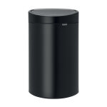 Poubelle touch bin brabantia 40 l, noir mat
