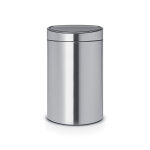 Poubelle touch bin demi lune 40 l m�tal mat brabantia