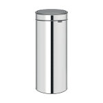Poubelle touch bin new brabantia 30 l, m�tal brillant