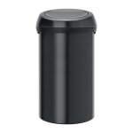 Poubelle touch bin new brabantia 60 l, noir mat