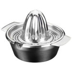 Presse - agrumes, inox, 2 pi�ces, argent