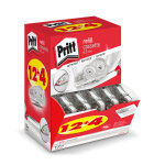 Pritt recharge pour roller de correction rechargeable flex, 4, 2 mm x 12 m - lot de 12 + 4 Pritt recharge pour roller de correction rechargeable flex, 4, 2 mm x 12 m - lot de 12 + 4