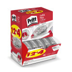 Pritt roller de correction rechargeable flex 4, 2mm x 12m translucide - pack de 12 + 4 offerts Pritt roller de correction rechargeable flex 4, 2mm x 12m translucide - pack de 12 + 4 offerts