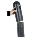 Probbax cendrier tube d extérieur à fixer avec liner - 3l Probbax cendrier tube d extérieur à fixer avec liner - 3l