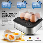 Profi cook cuiseur à oeufs pc - ek 1276, avec signal vocal Profi cook cuiseur à oeufs pc - ek 1276, avec signal vocal