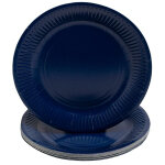 Pronappe 20 assiettes en carton rondes, 23 cm - bleu marine