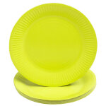 Pronappe 20 assiettes en carton rondes, 23 cm - vert kiwi