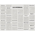 Pronappe barquette de 400 sets de table papier gaufr recycl 80g / m2, journal vintage - format 30x40cm ...