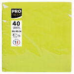 Pronappe paquet de 40 serviettes micro - gaufres ouate 2 plis - 38x38 cm - ficelle