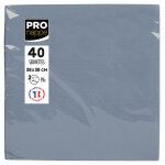 Pronappe paquet de 40 serviettes micro - gaufres ouate 2 plis - 38x38 cm - rose poudr
