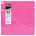 Pronappe paquet de 50 serviettes cocktail micro - gaufres ouate 2 plis - 20x20 cm - hortensia
