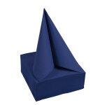 Pronappe serviettes cocktail micro - gaufr�es ouate 2 plis - 20 x 20 cm - paquet de 50 - bleu