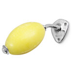 Provendi porte savon  crou chrom + 1 savon rotatif jaune