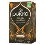 Pukka th noir elegant english breakfast - biologique et quitable - bote de 20 sachets