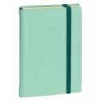 Quo vadis agenda semainier prsident fas silk - 21 x 27 cm - vert d'eau fermeture lastique - 2026