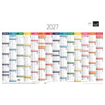 Quo vadis calendrier mural annuel 14 mois - verso carte routi�re france et europe - 67 x 43 cm - d�cembre ...
