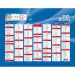 Quo vadis calendrier mural annuel rentre des classes 7 mois par face - 27 x 21 cm - 2025 / 2026