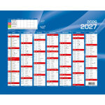 Quo vadis calendrier mural annuel rentr�e des classes 7 mois par face - 27 x 21 cm - 2026 / 2027