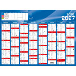 Quo vadis calendrier mural annuel rentr�e des classes 8 mois par face - 55 x 40, 5 cm - 2026 / 2027