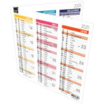 Quo vadis calendrier origami 13 - 26 x 13 cm - arc - en ciel - 2026