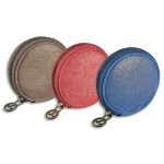 Quo vadis porte - monnaie rond julo adèle en cuir de vachette pailleté 9x9x4cm. coloris assortis Quo vadis porte - monnaie rond julo adèle en cuir de vachette pailleté 9x9x4cm. coloris assortis