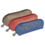 Quo vadis trousse julo lotus en cuir de vachette paillet 21x6, 5x6, 5cm. coloris assortis