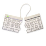 R - go tools split break clavier ergonomique sans fil bluetooth - transportable - blanc R - go tools split break clavier ergonomique sans fil bluetooth - transportable - blanc