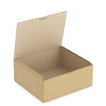 Raja bote d'expdition 33 x 25 x 8 cm en carton simple cannelure - brun - lot de 50
