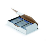 Raja bo�te d'exp�dition blanche en carton simple cannelure - l. 18 x l. 10 x h. 5 cm - lot de 50