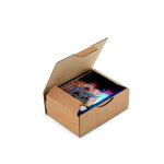 Raja bo�te d'exp�dition brune en carton simple cannelure - l. 20 x l. 14 x h. 7, 5 cm - lot de 50