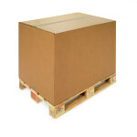 Raja caisse américaine carton double cannelure - l. 118 x l. 78 x h. 80 cm - kraft brun Raja caisse américaine carton double cannelure - l. 118 x l. 78 x h. 80 cm - kraft brun