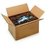 Raja caisse am�ricaine carton double cannelure - l. 15 x l. 15 x h. 15 cm - kraft brun - lot de 15