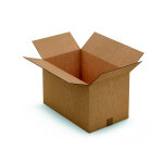 Raja caisse am�ricaine carton double cannelure - l. 50 x l. 31 x h. 31 cm - kraft brun - lot de 15