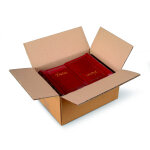 Raja caisse amricaine carton double cannelure - l. 60 x l. 40 x h. 40 cm - kraft brun - lot de 10