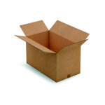 Raja caisse amricaine carton double cannelure - l. 70 x l. 40 x h. 40 cm - kraft brun - lot de 10