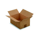 Raja caisse am�ricaine carton simple cannelure - l. 27 x l. 19 x h. 12 cm - kraft brun - lot de 25