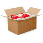 Raja caisse am�ricaine carton simple cannelure - l. 30 x l. 20 x h. 17 cm - kraft brun - lot de 25