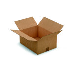 Raja caisse am�ricaine carton simple cannelure - l. 40 x l. 30 x h. 18 cm - kraft brun - lot de 25
