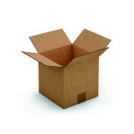 Raja caisse am�ricaine carton double cannelure - l. 50 x l. 50 x h. 50 cm - kraft brun - lot de 10