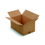 Raja caisse am�ricaine carton simple cannelure - l. 50 x l. 33 x h. 25 cm - kraft brun - lot de 25