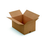 Raja caisse am�ricaine carton simple cannelure - l. 60 x l. 40 x h. 30 cm - kraft brun - lot de 20